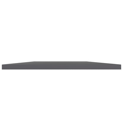 805417 vidaXL Bookshelf Boards 4 pcs High Gloss Grey 100x40x1,5 cm Engineered Wood