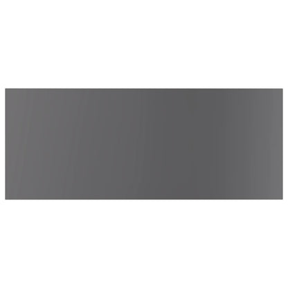 805417 vidaXL Bookshelf Boards 4 pcs High Gloss Grey 100x40x1,5 cm Engineered Wood