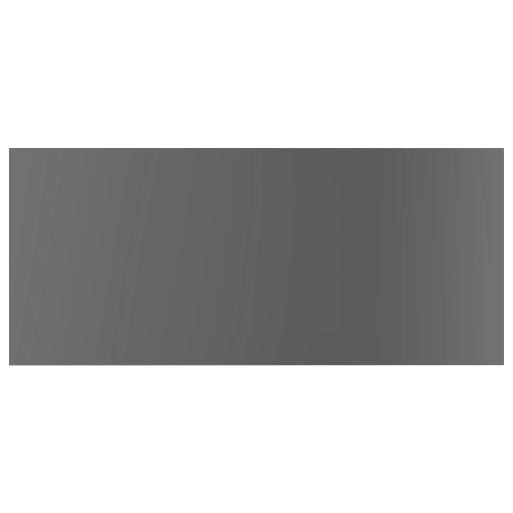 805425 vidaXL Bookshelf Boards 4 pcs High Gloss Grey 100x50x1,5 cm Engineered Wood