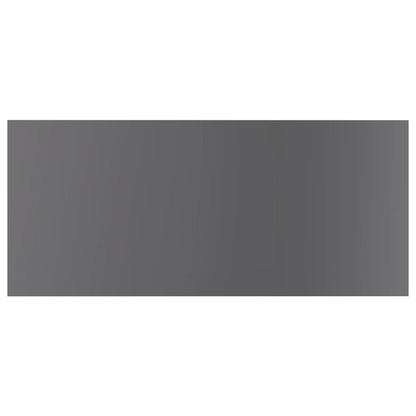 805425 vidaXL Bookshelf Boards 4 pcs High Gloss Grey 100x50x1,5 cm Engineered Wood
