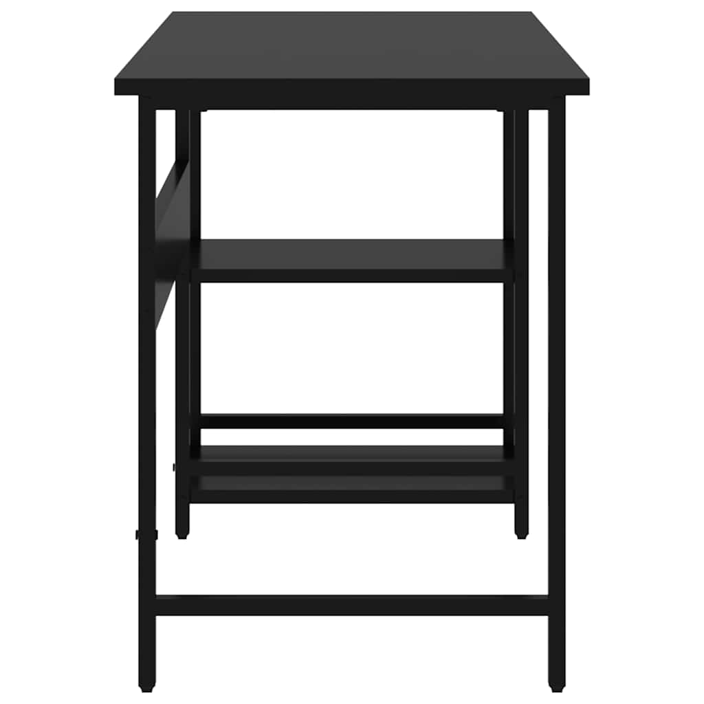 20550 vidaXL Computer Desk Black 105x50x72 cm MDF and Metal