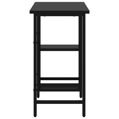 20554 vidaXL Computer Desk Black 80x40x72 cm MDF and Metal