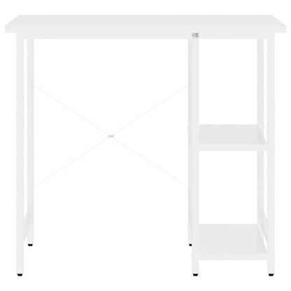 20555 vidaXL Computer Desk White 80x40x72 cm MDF and Metal