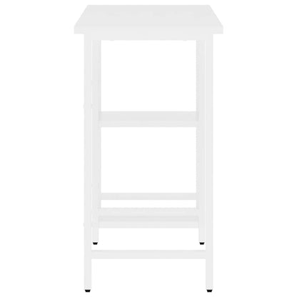 20555 vidaXL Computer Desk White 80x40x72 cm MDF and Metal