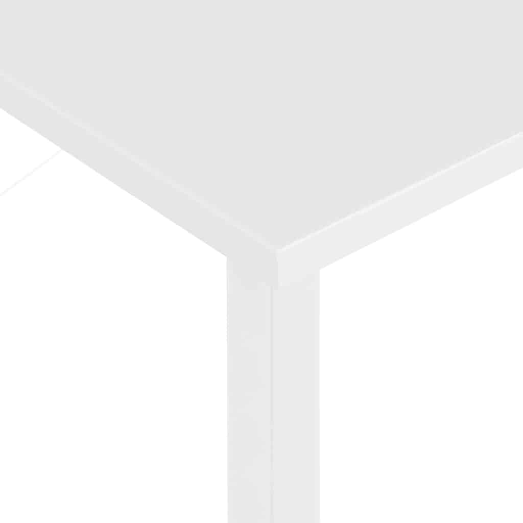 20555 vidaXL Computer Desk White 80x40x72 cm MDF and Metal