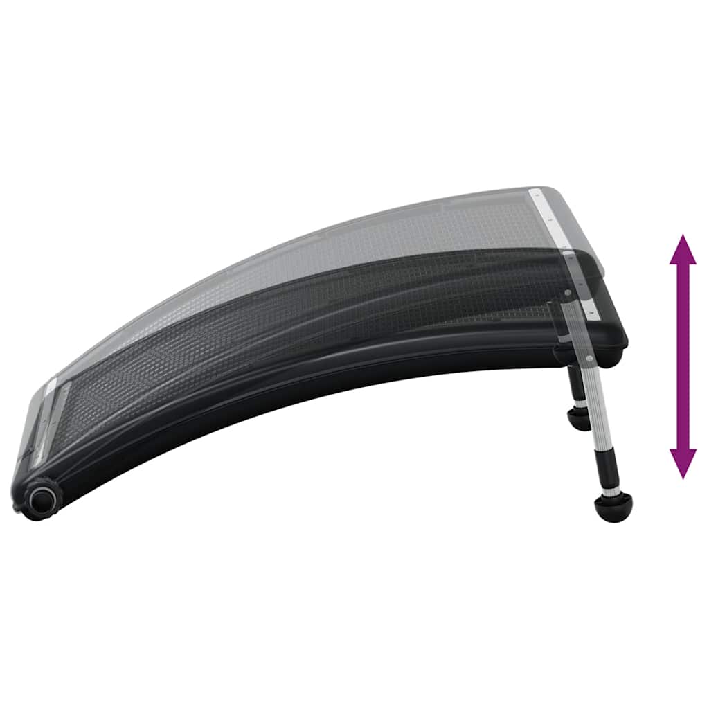 vidaXL Curved Pool Solar Heating Panels 2 pcs 110x65 cm - Black