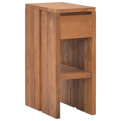 vidaXL Bedside Cabinet 20x35x50 cm Solid Teak Wood - Brown - Small