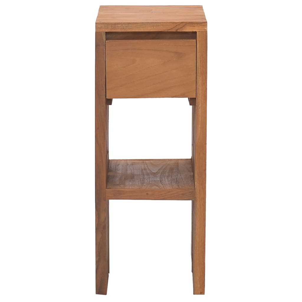 vidaXL Bedside Cabinet 20x35x50 cm Solid Teak Wood - Brown - Small