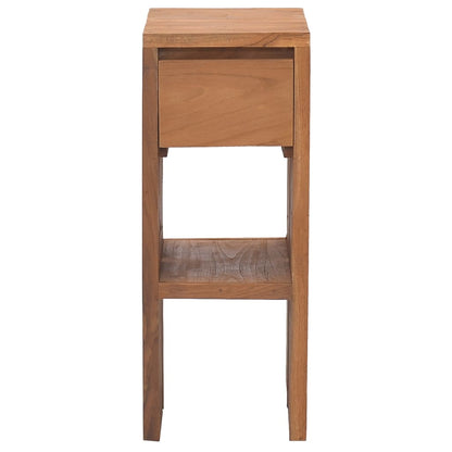 vidaXL Bedside Cabinet 20x35x50 cm Solid Teak Wood - Brown - Small
