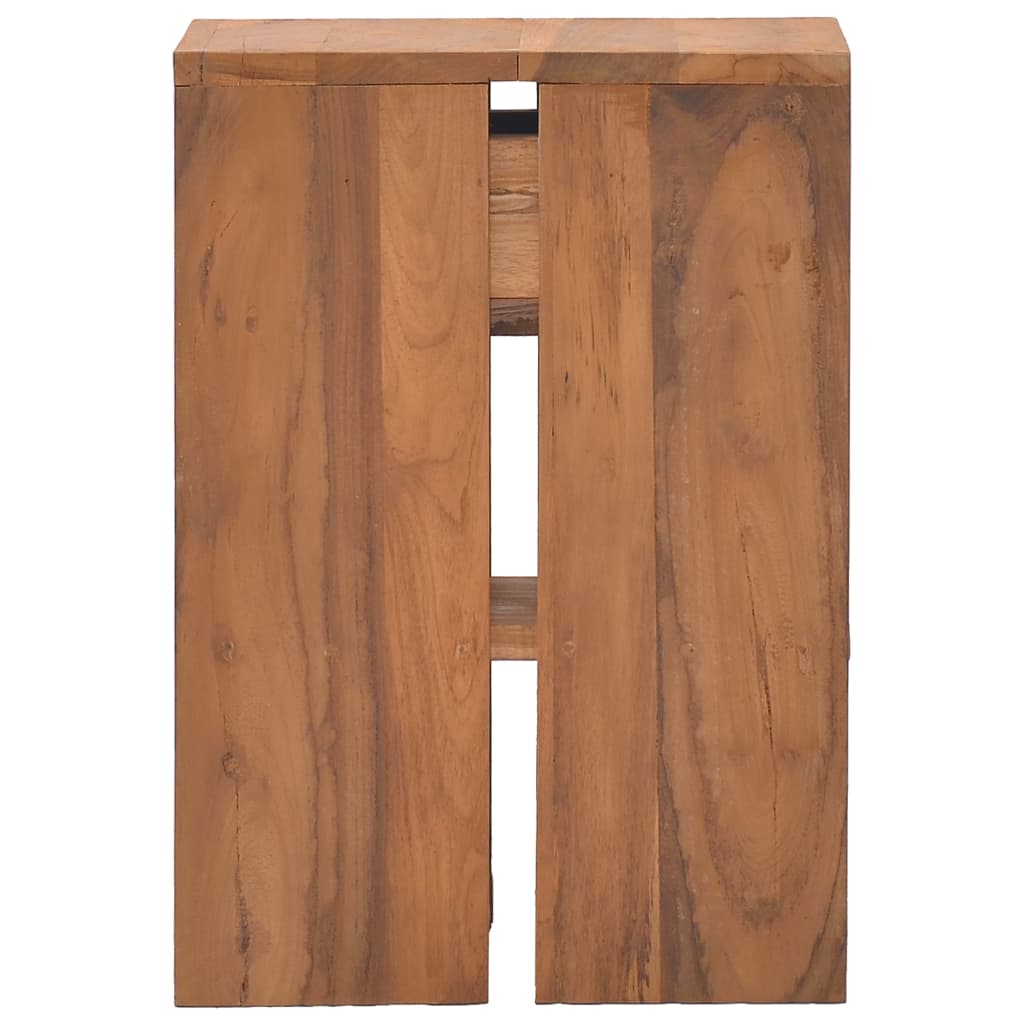 vidaXL Bedside Cabinet 20x35x50 cm Solid Teak Wood - Brown - Small