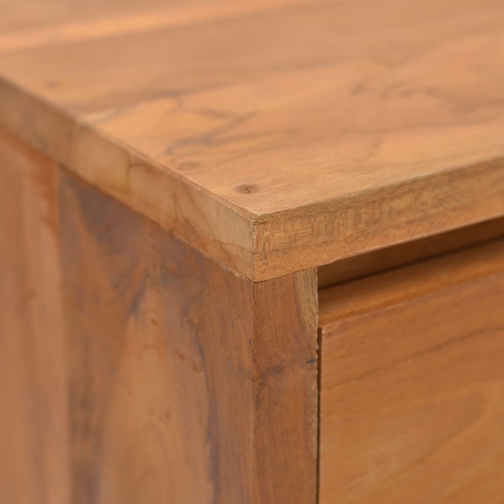 vidaXL Bedside Cabinet 20x35x50 cm Solid Teak Wood - Brown - Small