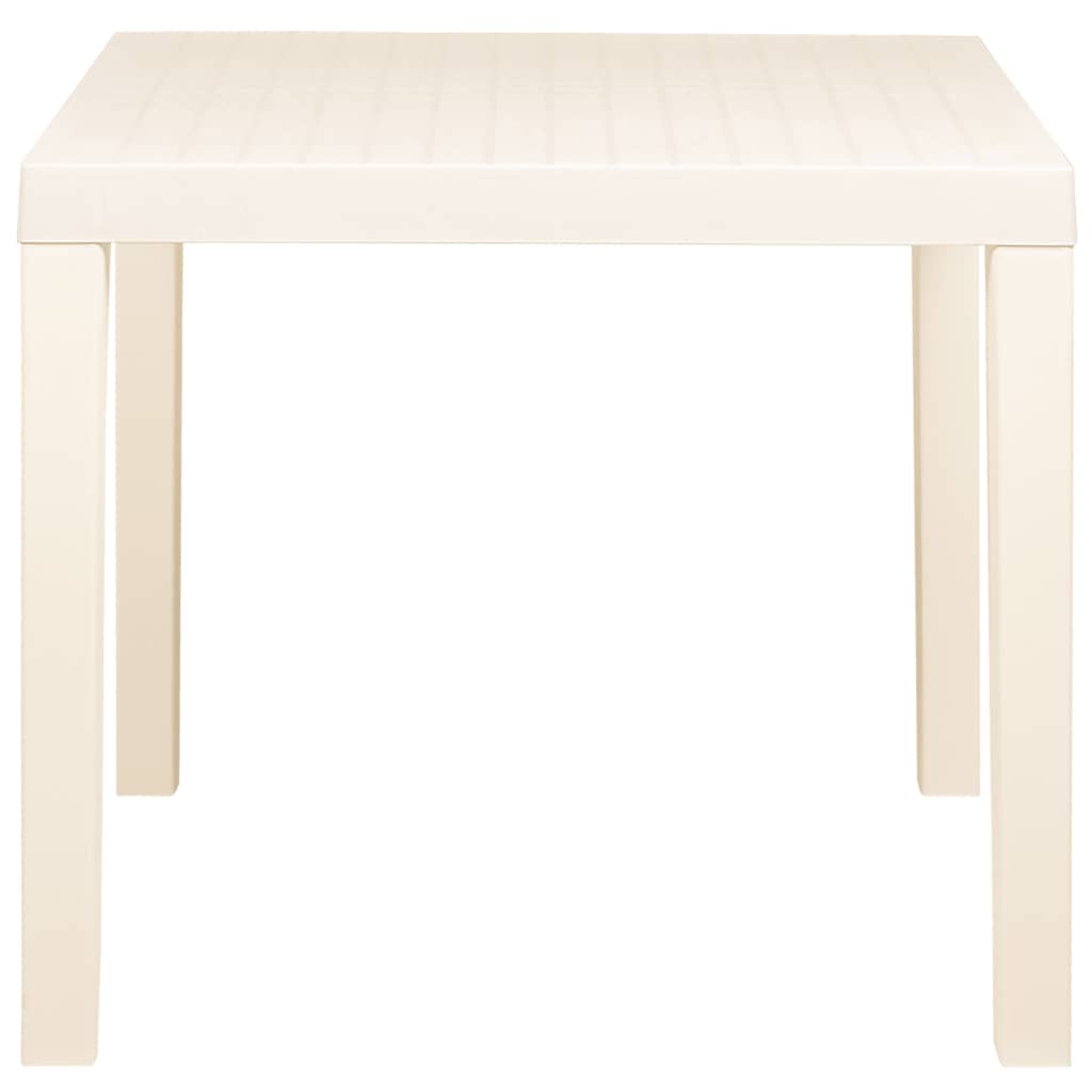 vidaXL Garden Table White 79x65x72 cm Plastic