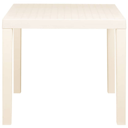 vidaXL Garden Table White 79x65x72 cm Plastic
