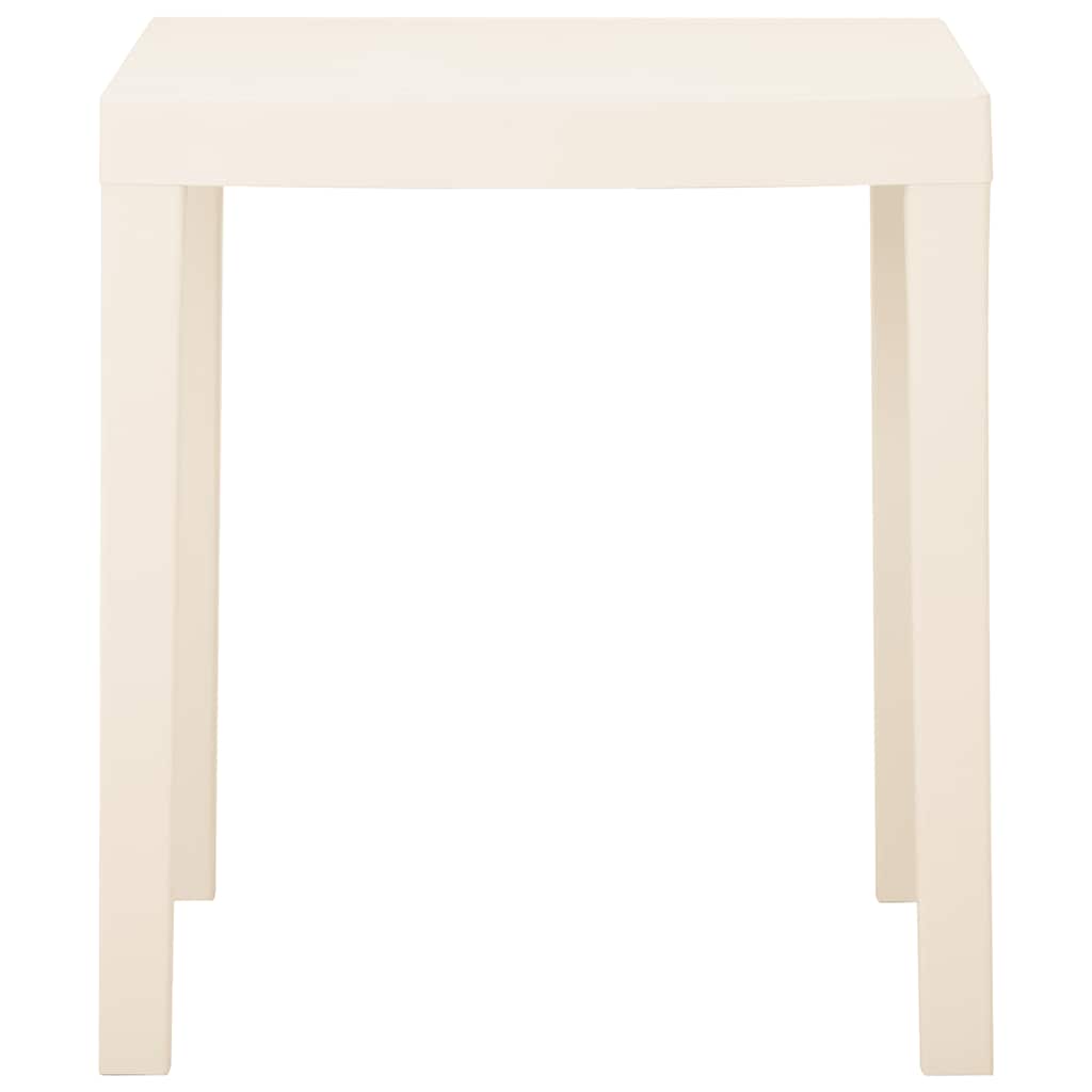 vidaXL Garden Table White 79x65x72 cm Plastic