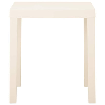 vidaXL Garden Table White 79x65x72 cm Plastic