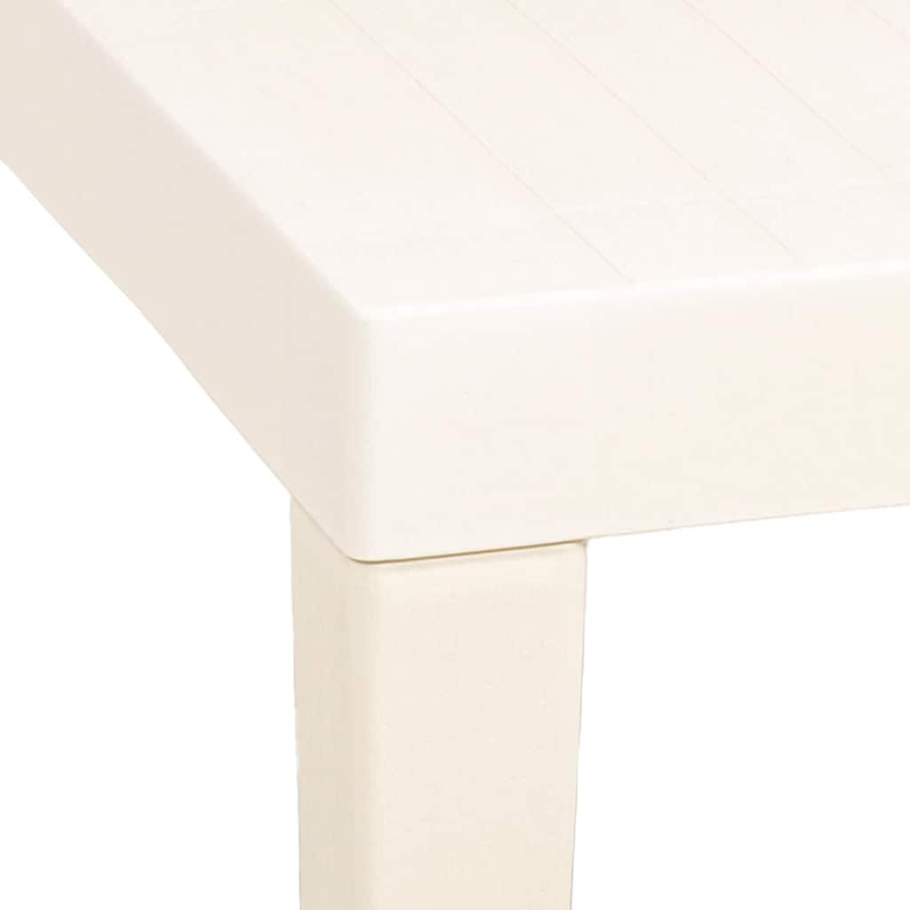 vidaXL Garden Table White 79x65x72 cm Plastic