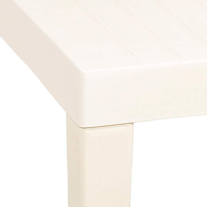 vidaXL Garden Table White 79x65x72 cm Plastic