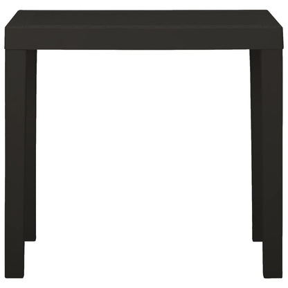 vidaXL Garden Table Anthracite 79x65x72 cm Plastic