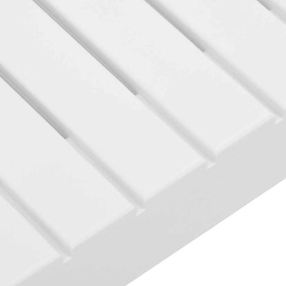 vidaXL Garden Lounge Table Plastic White