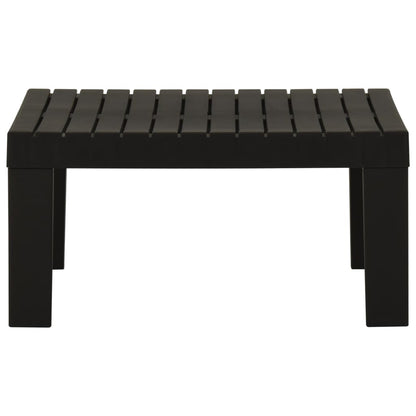 vidaXL Garden Lounge Table Plastic Grey