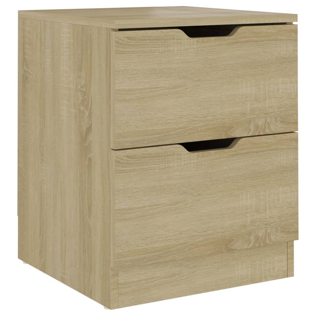 vidaXL Bedside Cabinet | Sonoma Oak | Engineered Wood | Standard - Brown