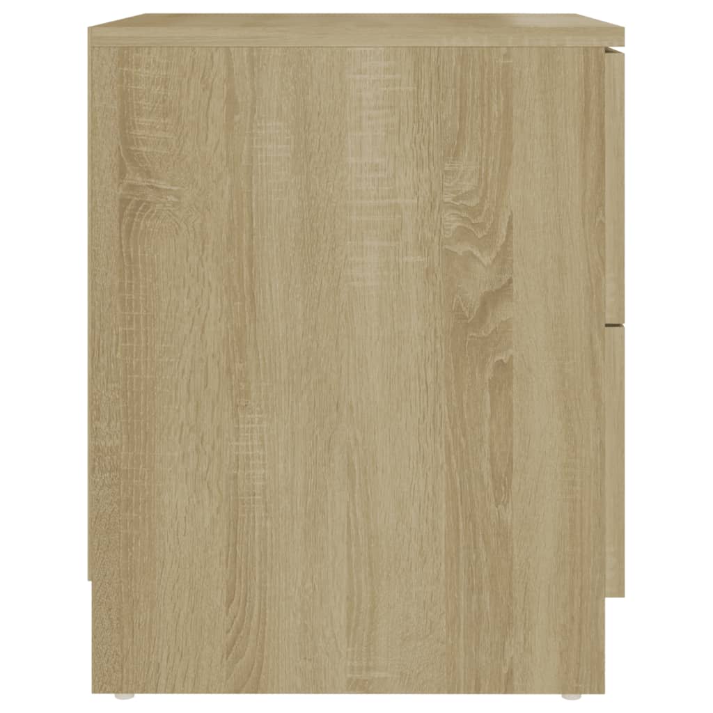 vidaXL Bedside Cabinets 2 pcs Sonoma Oak 40x40x50 cm Engineered Wood - Brown