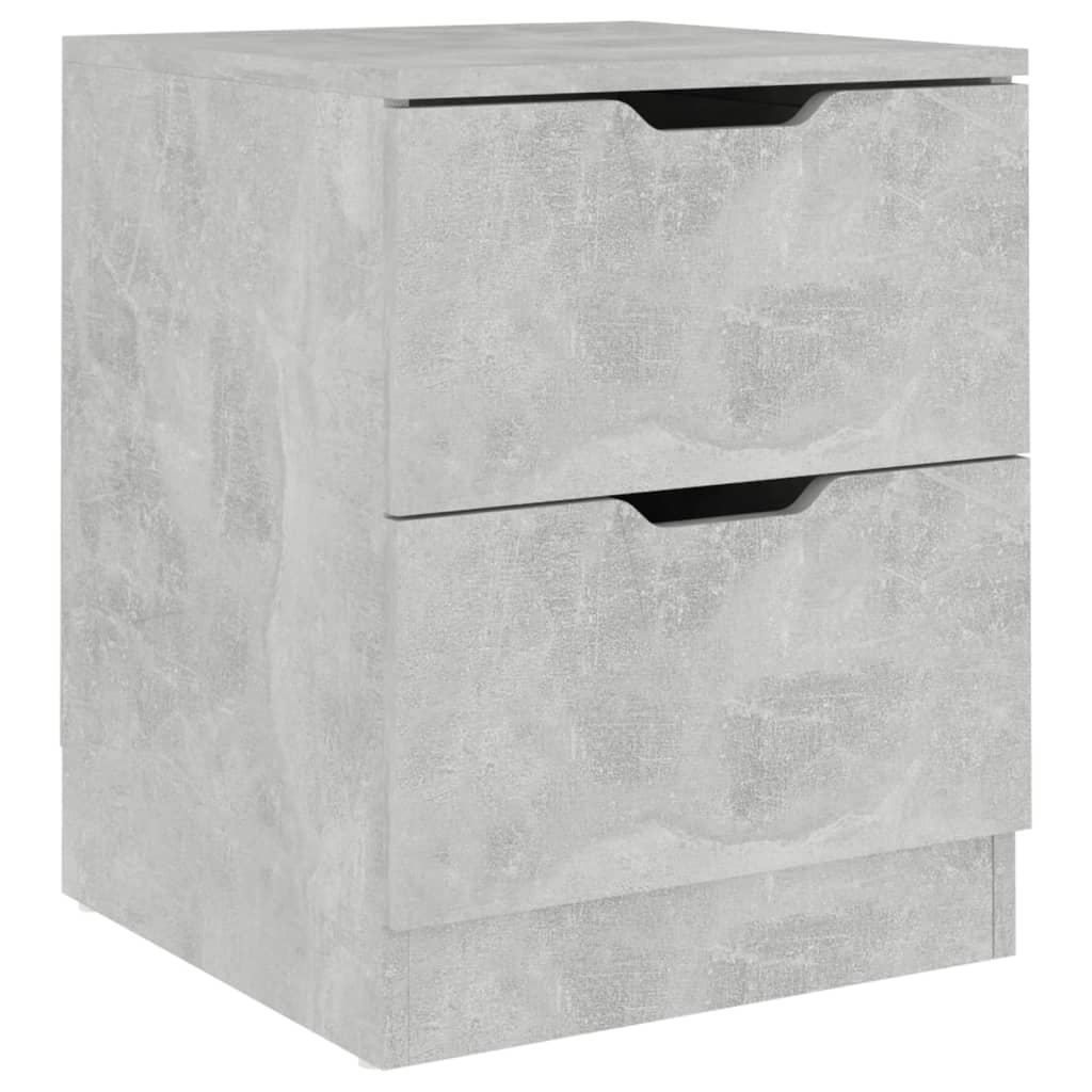 vidaXL Bedside Cabinet | Concrete Grey | Engineered wood | Medium