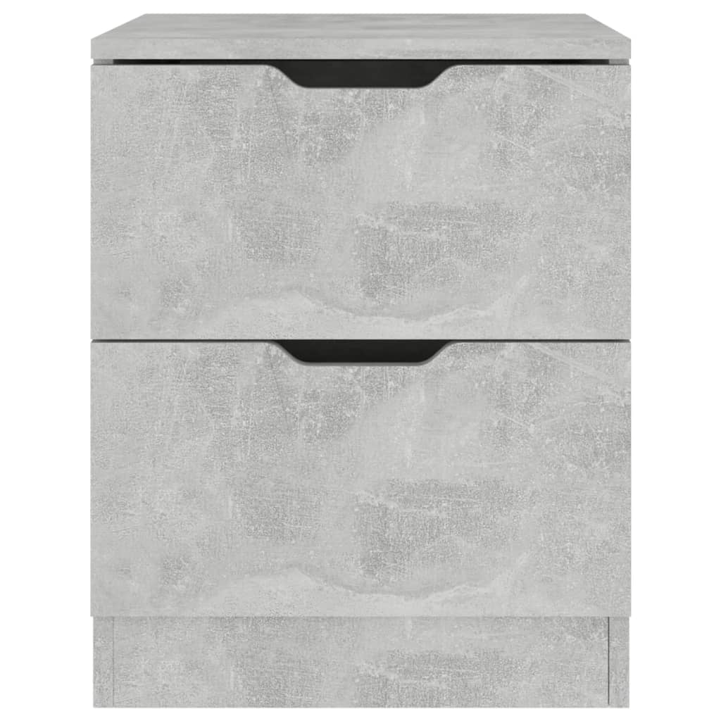 vidaXL Bedside Cabinet | Concrete Grey | Engineered wood | Medium