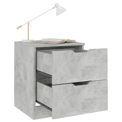 vidaXL Bedside Cabinet | Concrete Grey | Engineered wood | Medium