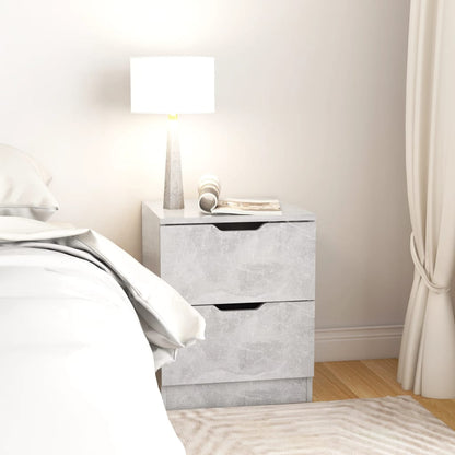 vidaXL Bedside Cabinet | Concrete Grey | Engineered wood | Medium