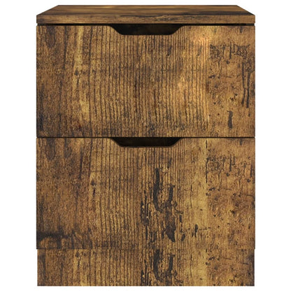 vidaXL Bedside Cabinets 2 pcs Smoked Oak 40x40x50 cm Engineered Wood - Brown