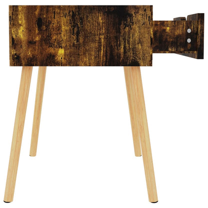 vidaXL Bedside Cabinet Smoked Oak 40x40x56 cm Engineered Wood - Brown