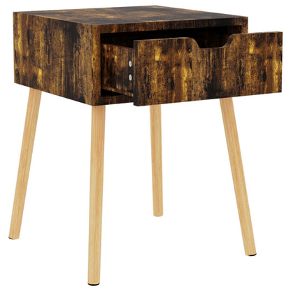 vidaXL Bedside Cabinets 2 pcs Smoked Oak 40x40x56 cm Engineered Wood - Brown