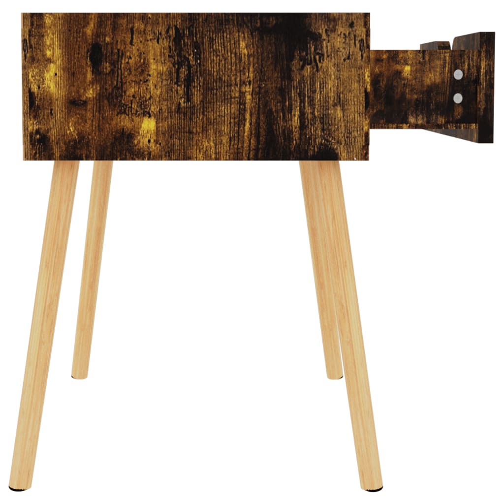 vidaXL Bedside Cabinets 2 pcs Smoked Oak 40x40x56 cm Engineered Wood - Brown