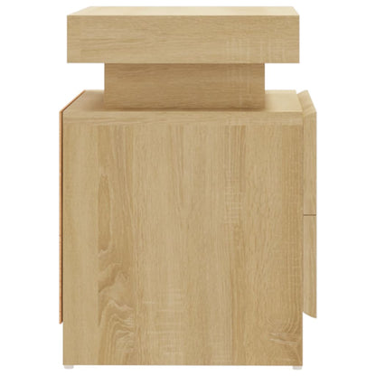 vidaXL Bedside Cabinet Sonoma Oak 45x35x52 cm Engineered Wood - Brown