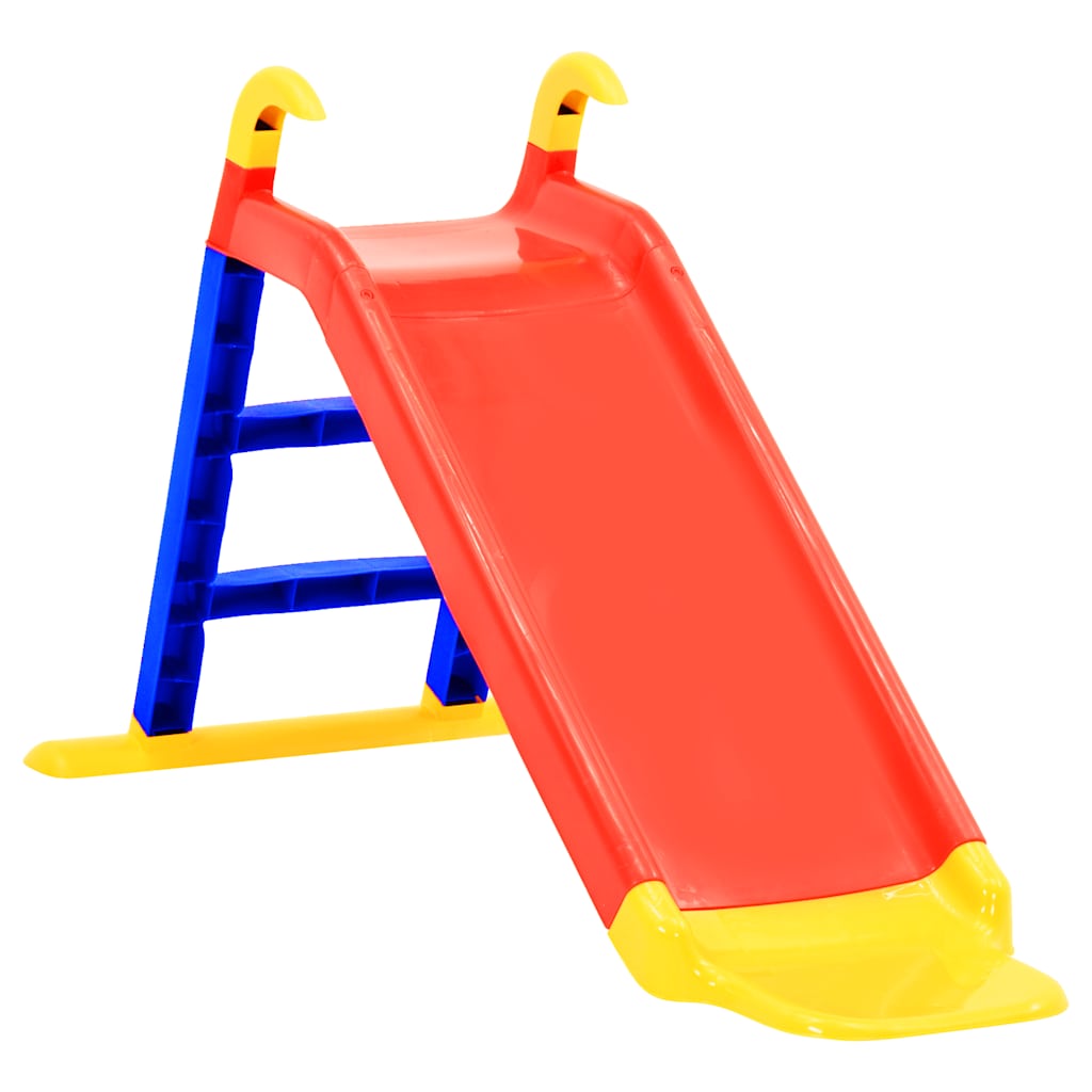 vidaXL Slide | Red | Polypropylene | Compact | Lightweight | Slide | Other - Multicolour - 141 x 60 x 78.5 cm