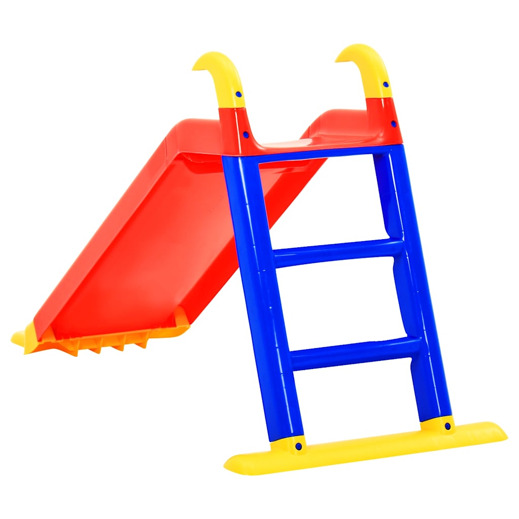 vidaXL Slide | Red | Polypropylene | Compact | Lightweight | Slide | Other - Multicolour - 141 x 60 x 78.5 cm