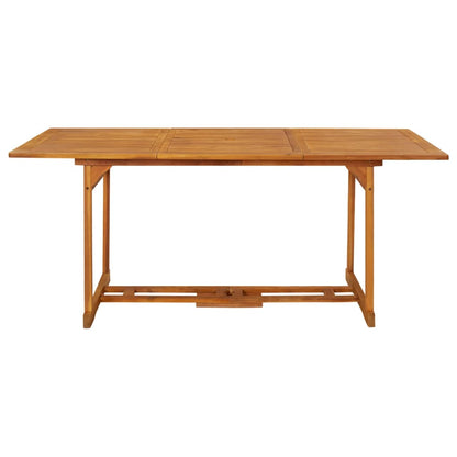 vidaXL Garden Dining Table 180x90x75 cm Solid Acacia Wood - Brown