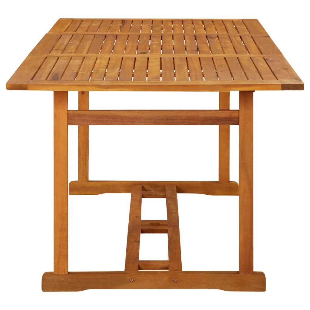 vidaXL Garden Dining Table 180x90x75 cm Solid Acacia Wood - Brown