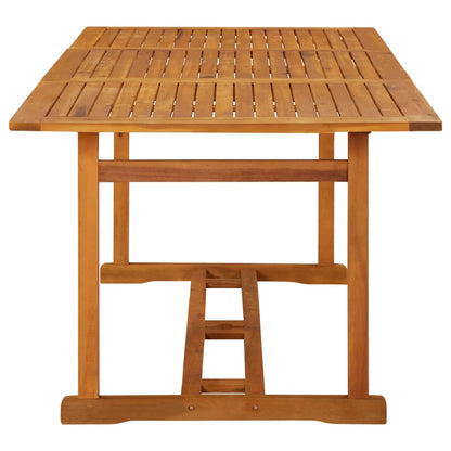 vidaXL Garden Dining Table 180x90x75 cm Solid Acacia Wood - Brown