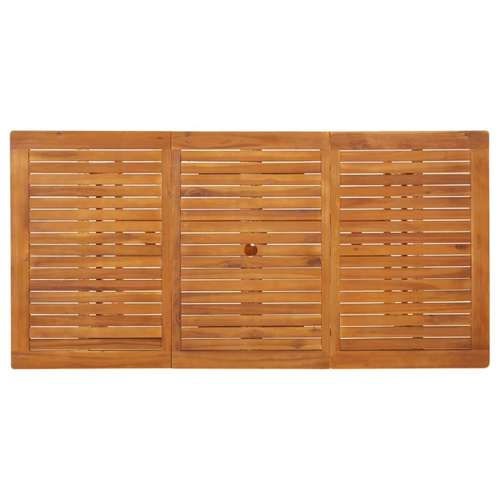 vidaXL Garden Dining Table 180x90x75 cm Solid Acacia Wood - Brown