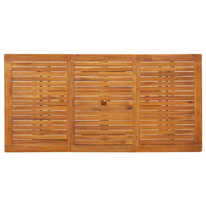 vidaXL Garden Dining Table 180x90x75 cm Solid Acacia Wood - Brown