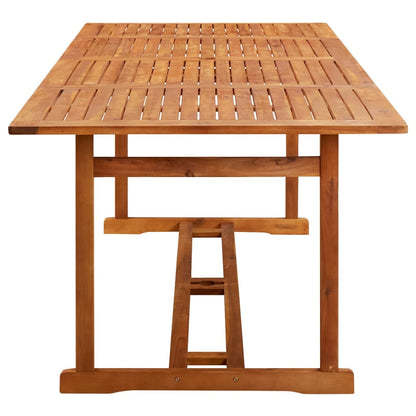 vidaXL Garden Dining Table 220x90x75 cm Solid Acacia Wood - Brown