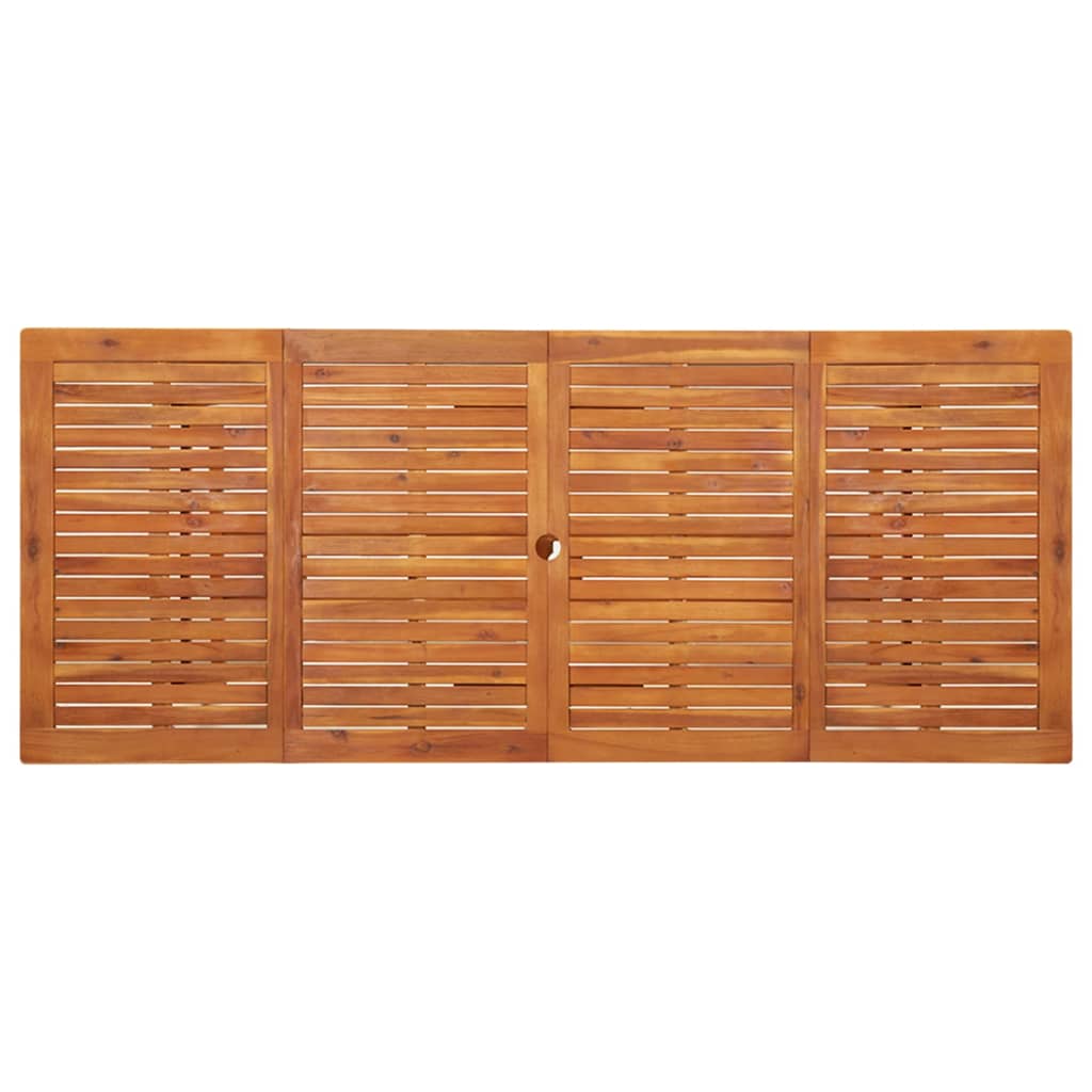 vidaXL Garden Dining Table 220x90x75 cm Solid Acacia Wood - Brown