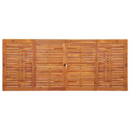 vidaXL Garden Dining Table 220x90x75 cm Solid Acacia Wood - Brown