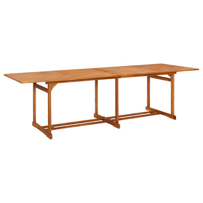 vidaXL Garden Dining Table 280x90x75 cm Solid Acacia Wood - Brown