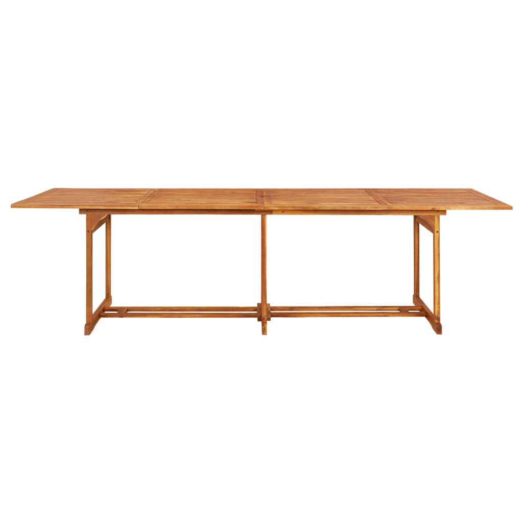 vidaXL Garden Dining Table 280x90x75 cm Solid Acacia Wood - Brown