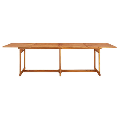 vidaXL Garden Dining Table 280x90x75 cm Solid Acacia Wood - Brown