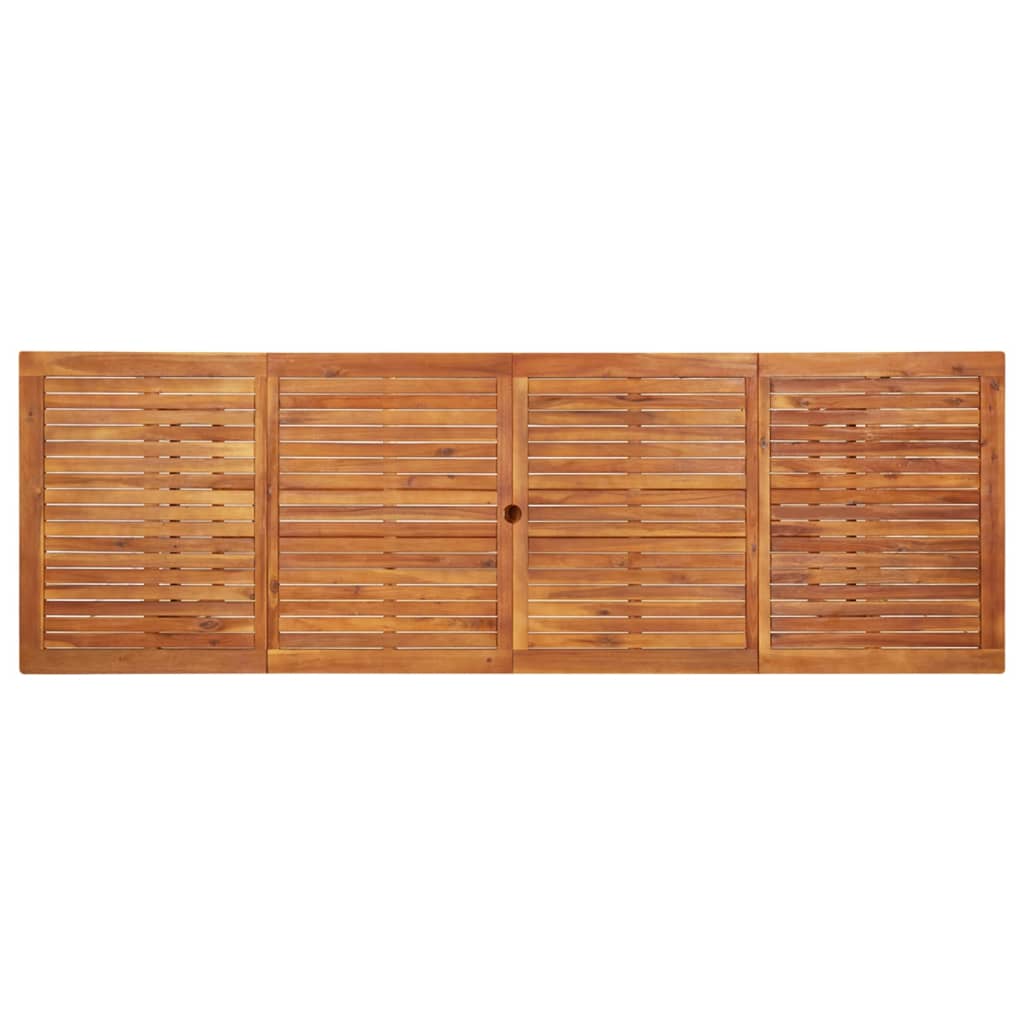 vidaXL Garden Dining Table 280x90x75 cm Solid Acacia Wood - Brown