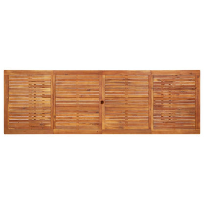 vidaXL Garden Dining Table 280x90x75 cm Solid Acacia Wood - Brown